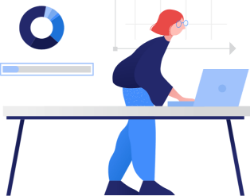 Photo editing company professional working on client images