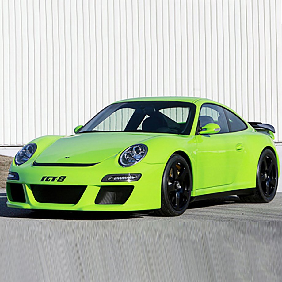 car photo editing with color correction and shadow enhancement